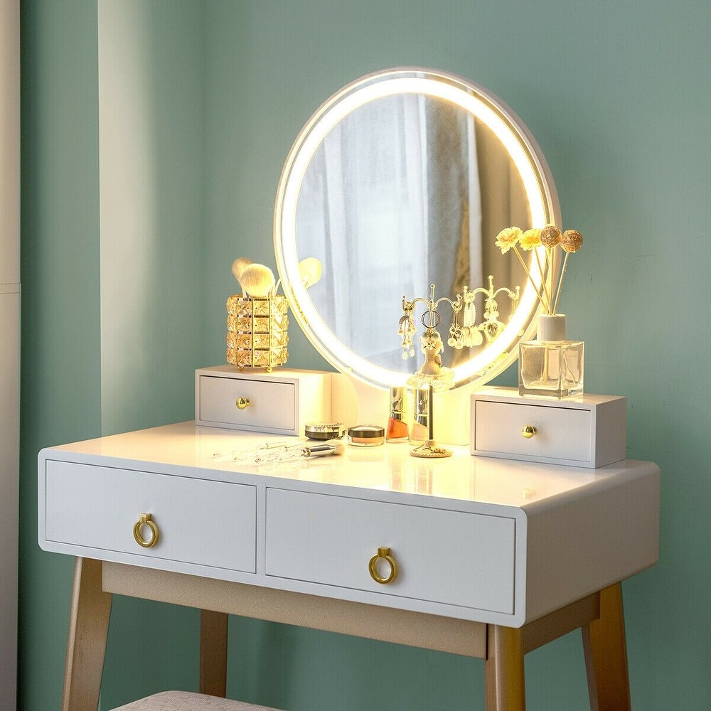 Makeup Vanity Table Set 3 Color Lighting Dressing Table   52.5\