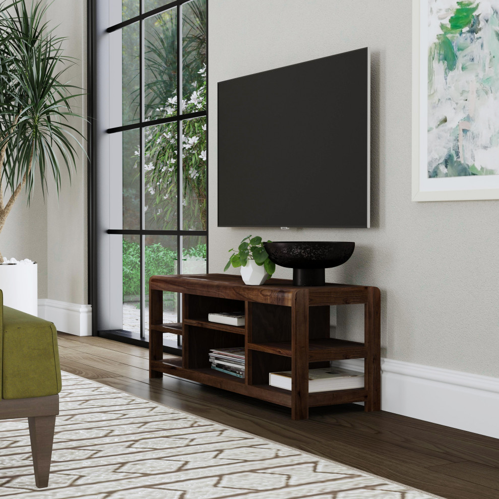 Hanover Walnut 44 quotTV Stand   Modern   Entertainment Centers And Tv Stands   by Butler Specialty Company  Houzz