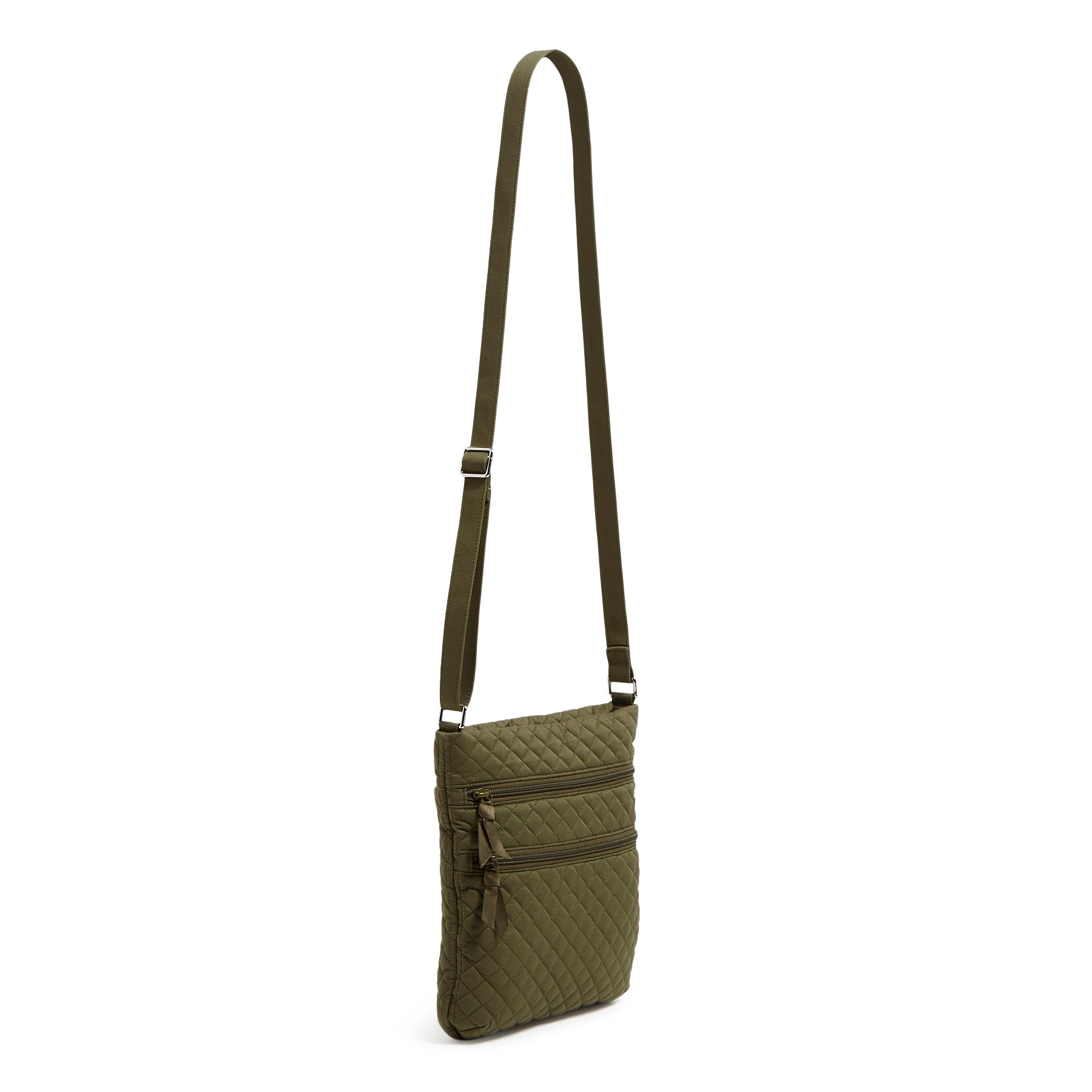 Triple Zip Hipster Crossbody Bag