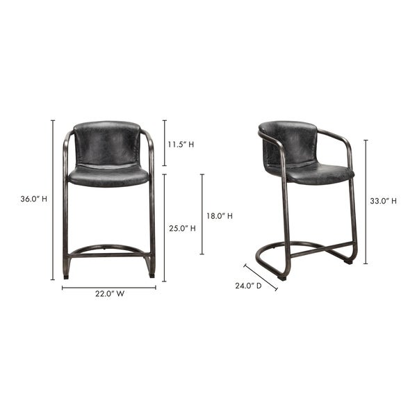 Aurelle Home Industrial Counter Stools (Set of 2)