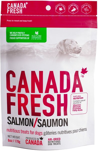 Canada Fresh Salmon Dog Treats， 6-oz bag