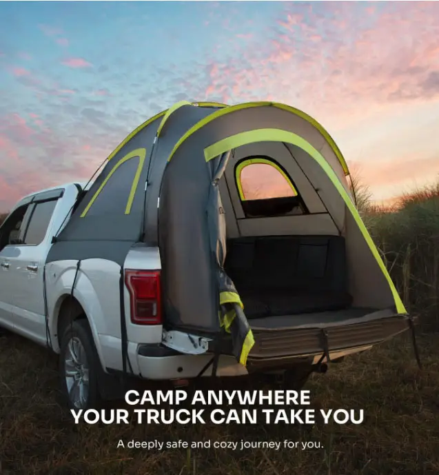 HOTO 190T 150D 210D Waterproof Pickup Truck Tent New Style Outdoor Camping Car Tail Tent