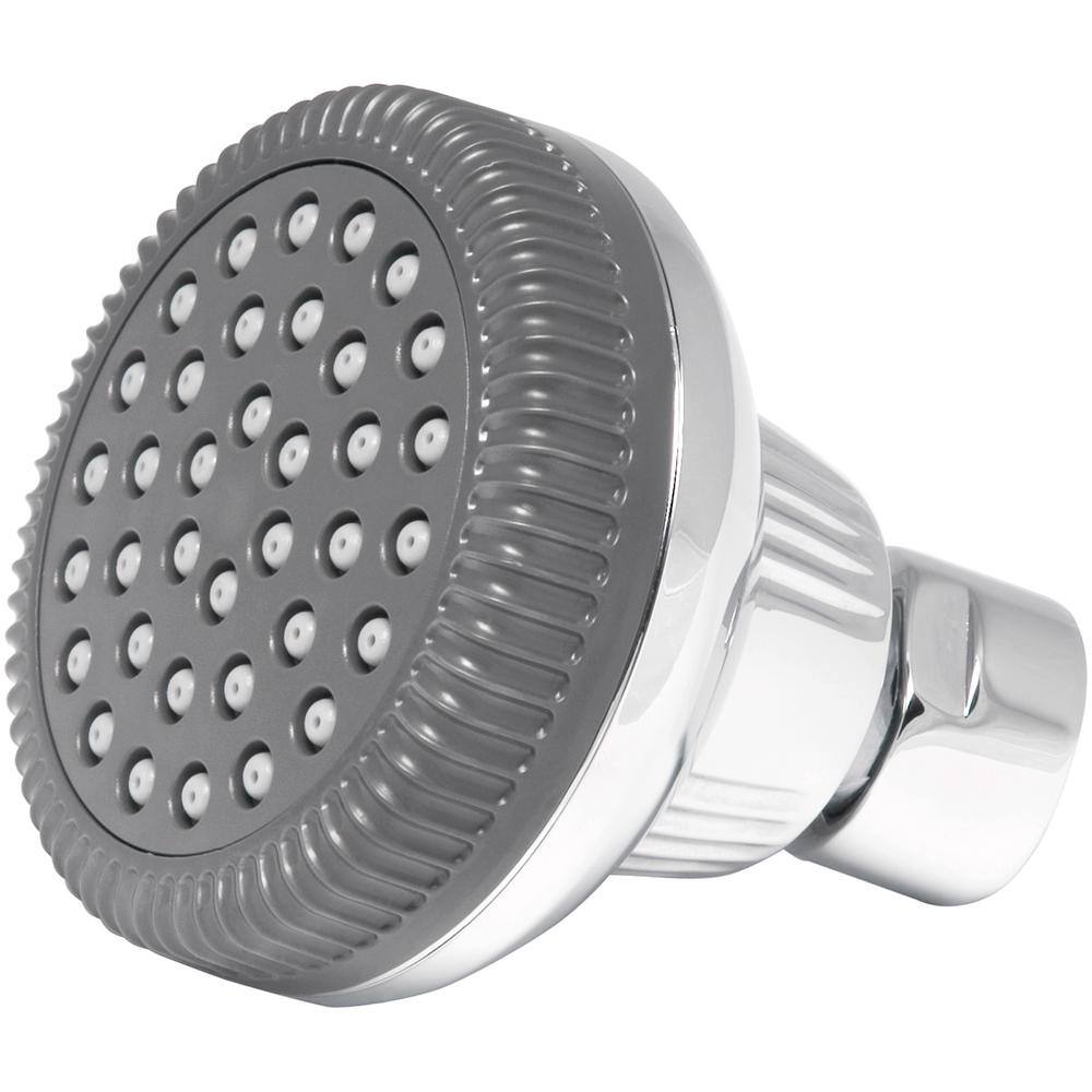 Glacier Bay 1-Spray 1.4 in. Single Wall Mount Fixed Shower Head in Chrome 8475100HC