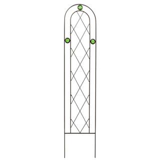 Arcadia Garden Products Emerald 48 in. x 10 in. Metal Trellis TR01