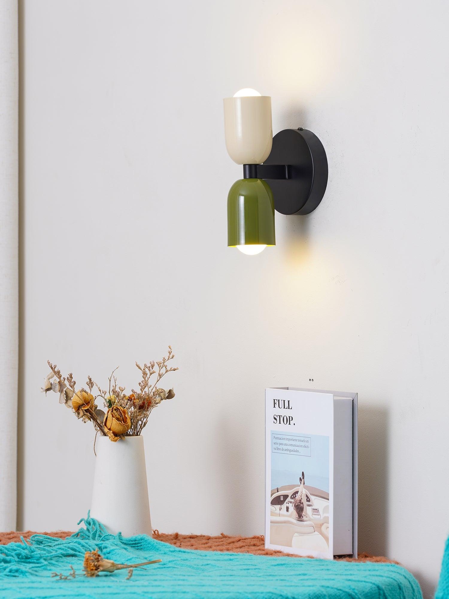 Couleur Double Plug In Wall Lamp