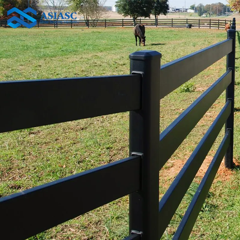 Wholesale Various Sizes Easy To Assemble White Hot Sale Cheap Plastic Ranch Pastoral Farm Pvc Fence Horse 4 Rail Fence