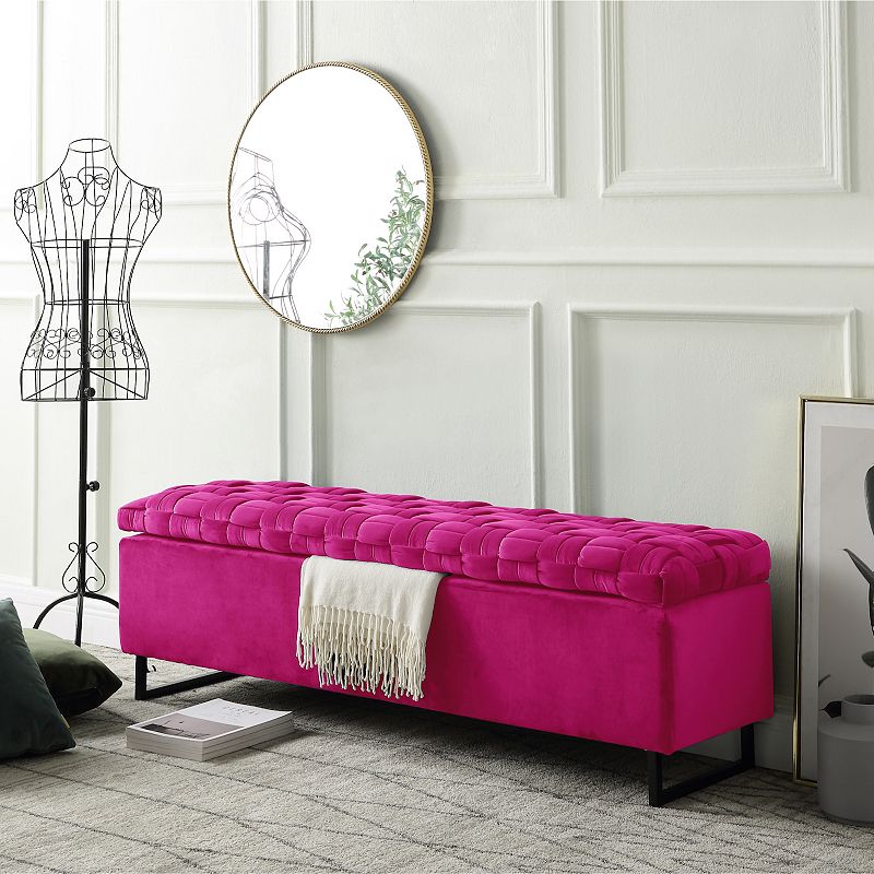 Amina Storage Bench Upholstered