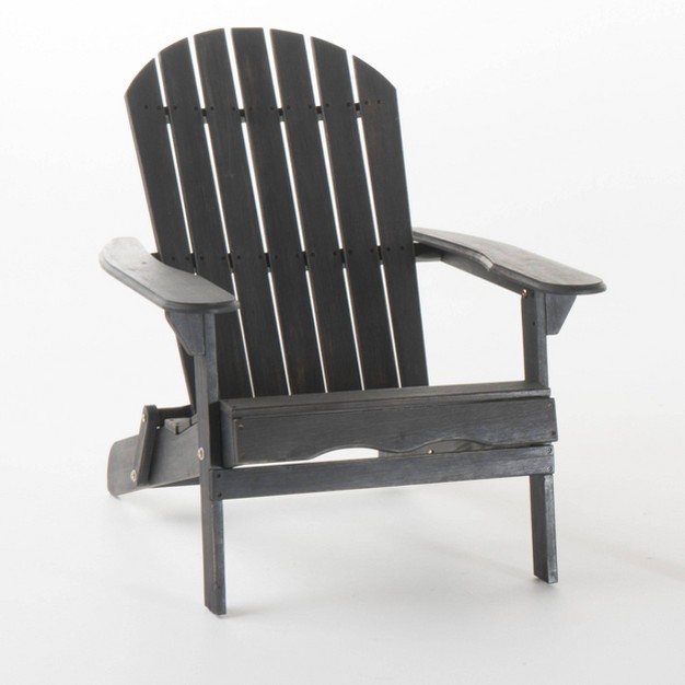 Hanlee Folding Wood Adirondack Chair Christopher Knight Home