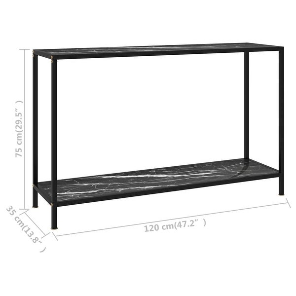 Console Table Black 47.2