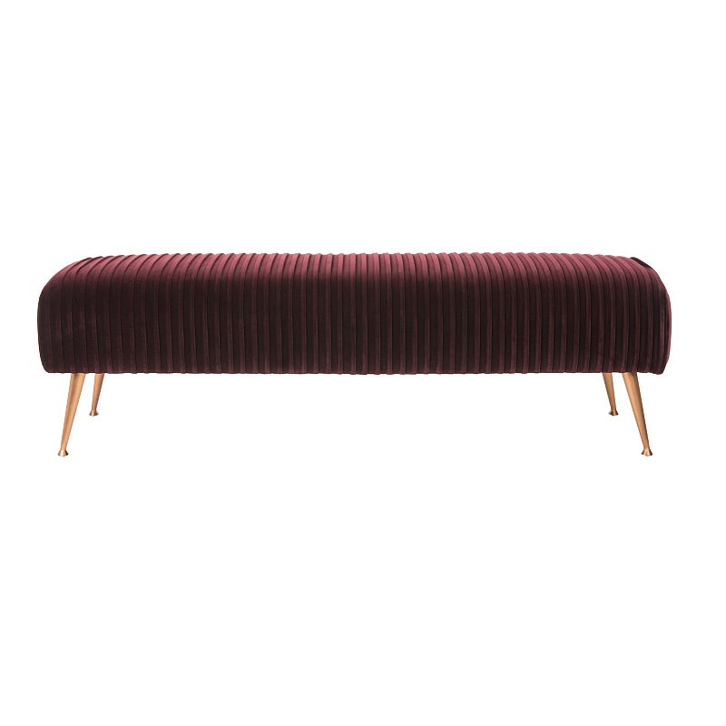 Safavieh Salome Velvet Bench With Antique Bronze Legs