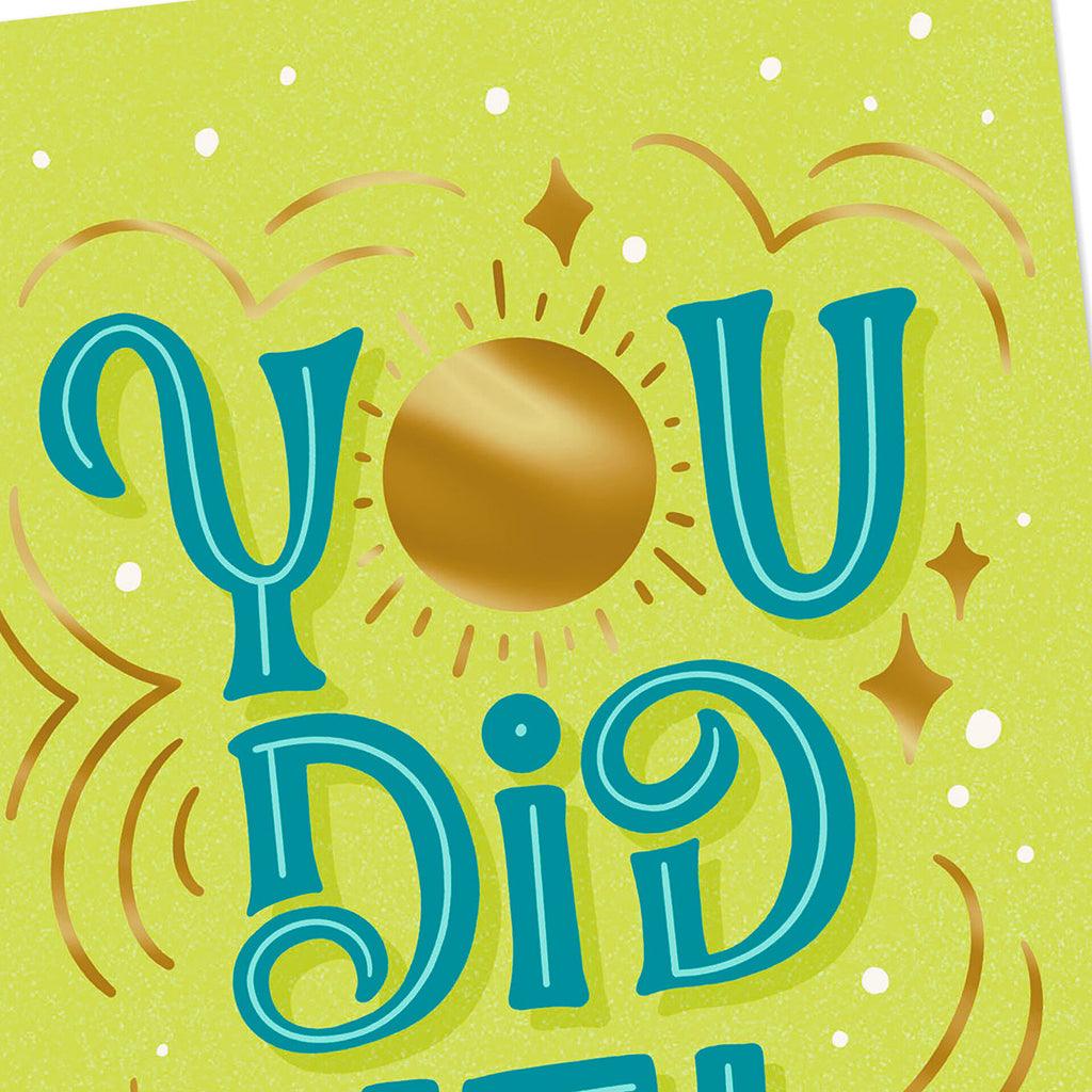 Hallmark  You Did It Video Greeting Congratulations Card