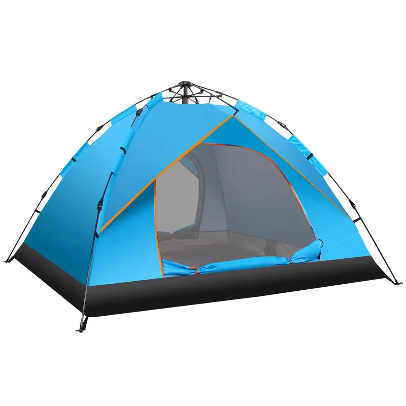 High Quality One Room Large Outdoor Camping Tents 3 4 persons Waterproof Outdoor Family Luxury Big Camping Tent