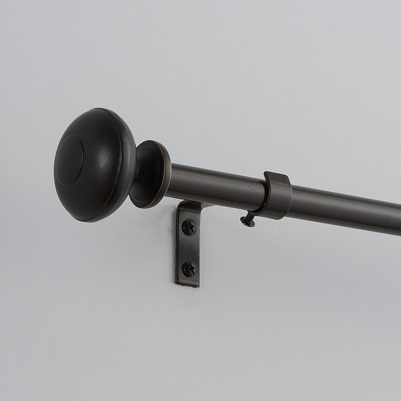 eclipse 5/8 Decorative Knob Curtain Rod