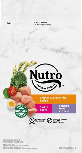 Nutro Natural Choice Small Breed Senior Chicken and Brown Rice Recipe Dry Dog Food