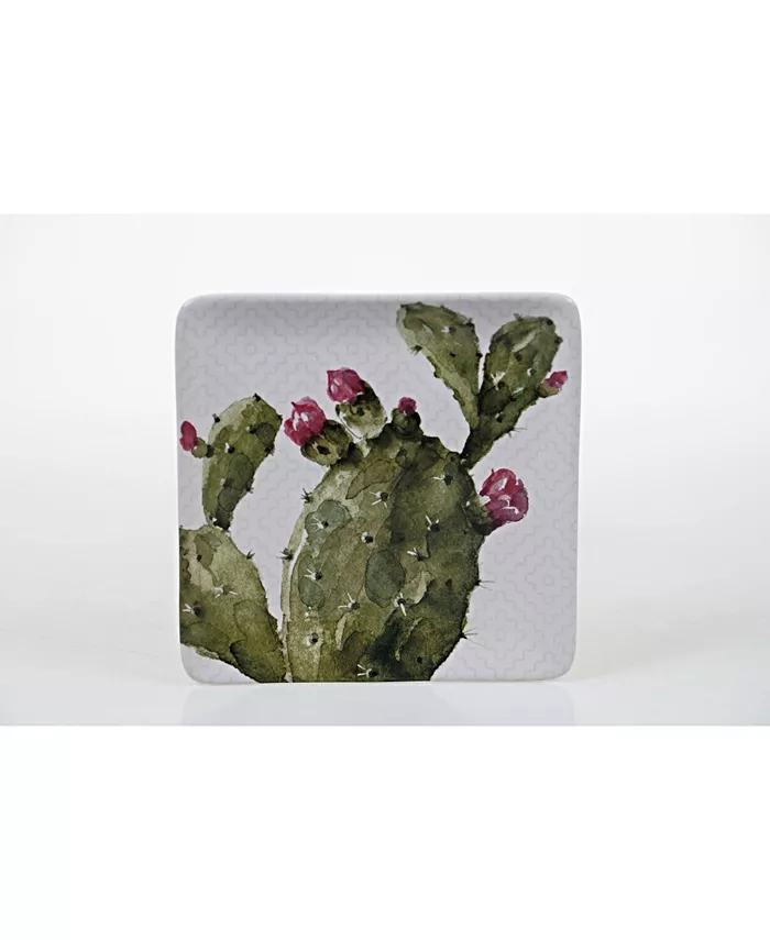 Certified International Cactus Verde 4-Pc. Square Dinner Plate