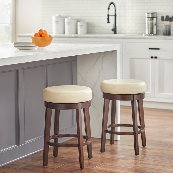 Simple Living 30-inch Avenue Backless Swivel Bar Stool (1-Piece)