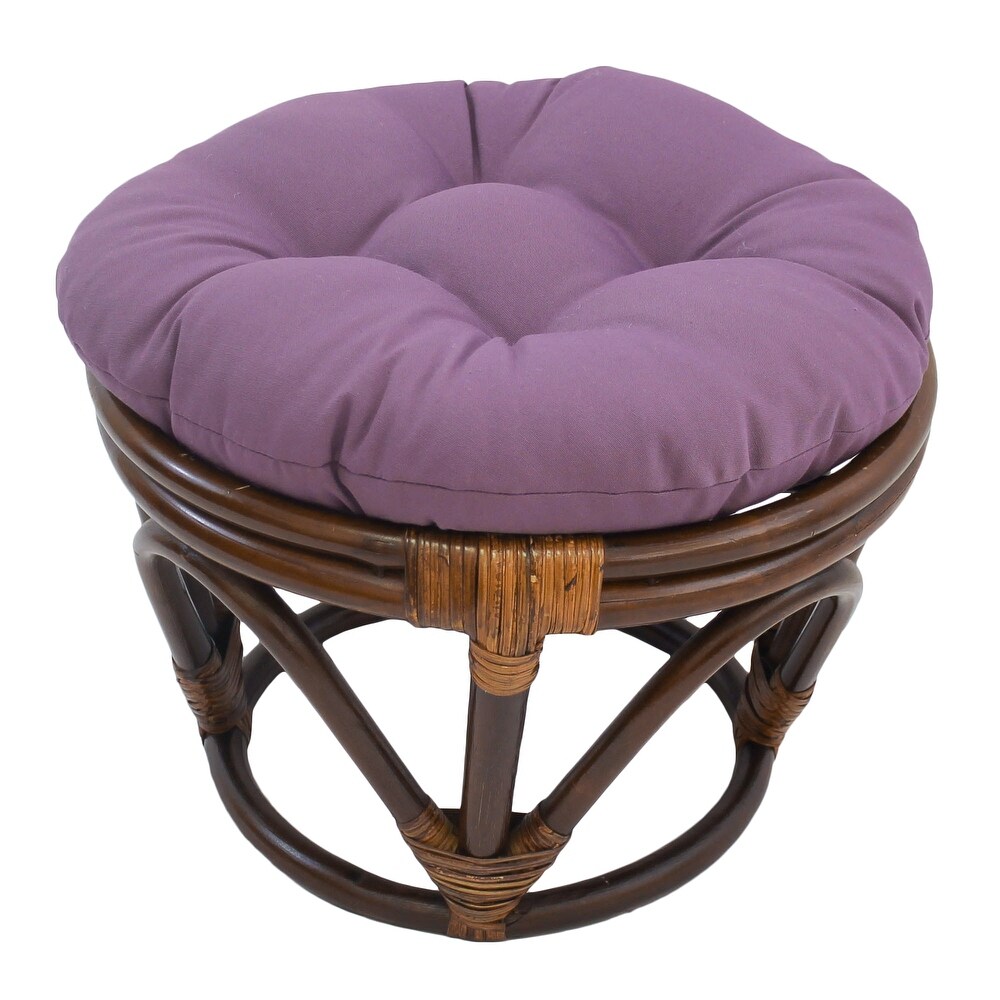 18 inch Round Twill Footstool/Ottoman Cushion (Cushion Only)   18 x 18