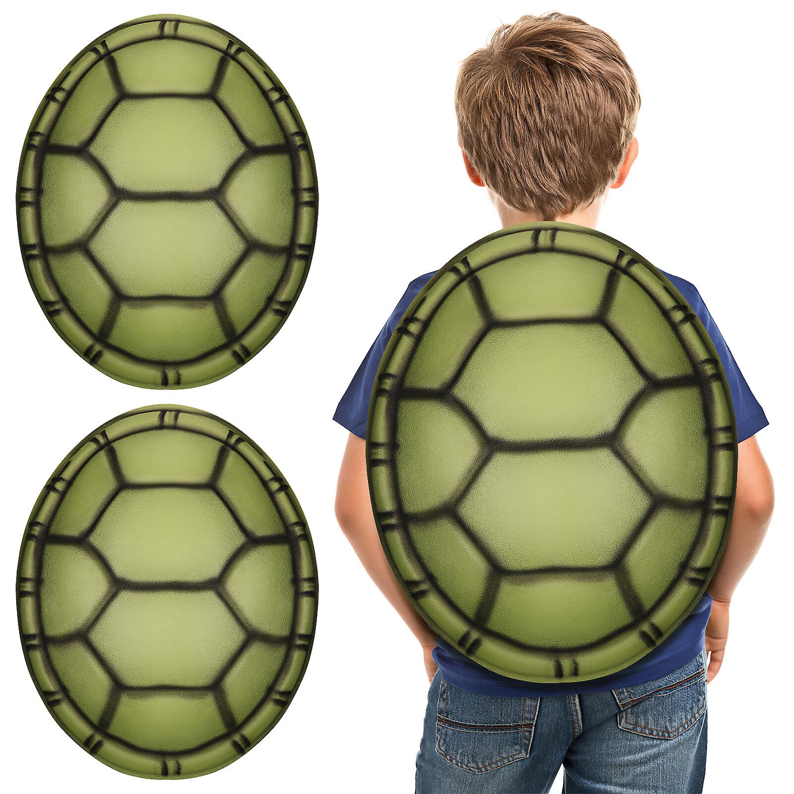 2 Pcs Halloween Turtle Shells Cosplay Simulation Tortoise Shells Performance Photo Props For Kids Adults