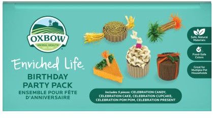 Oxbow Enriched Life Birthday Party Pack Small Pet Toy