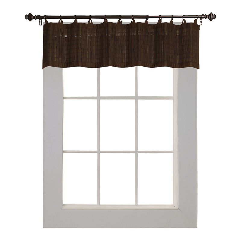 Versailles Home Fashions Bamboo Wood Ring Top Valance