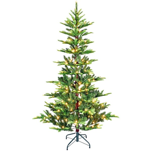 4/5/6/7/8 FT PE/PVC Mixed Automatic Steel Wire Christmas Tree