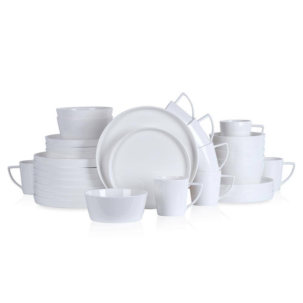 STONE LAIN Stone Lain Madeline 32-Piece Dinnerware Set Bone China Service For 8 White BLB0856-B020002