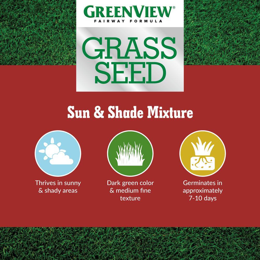 GreenView 20 lbs. Fairway Formula Grass Seed Sun and Shade Mixture (50-Bags250000 sq. ft.Pallet) 2829275