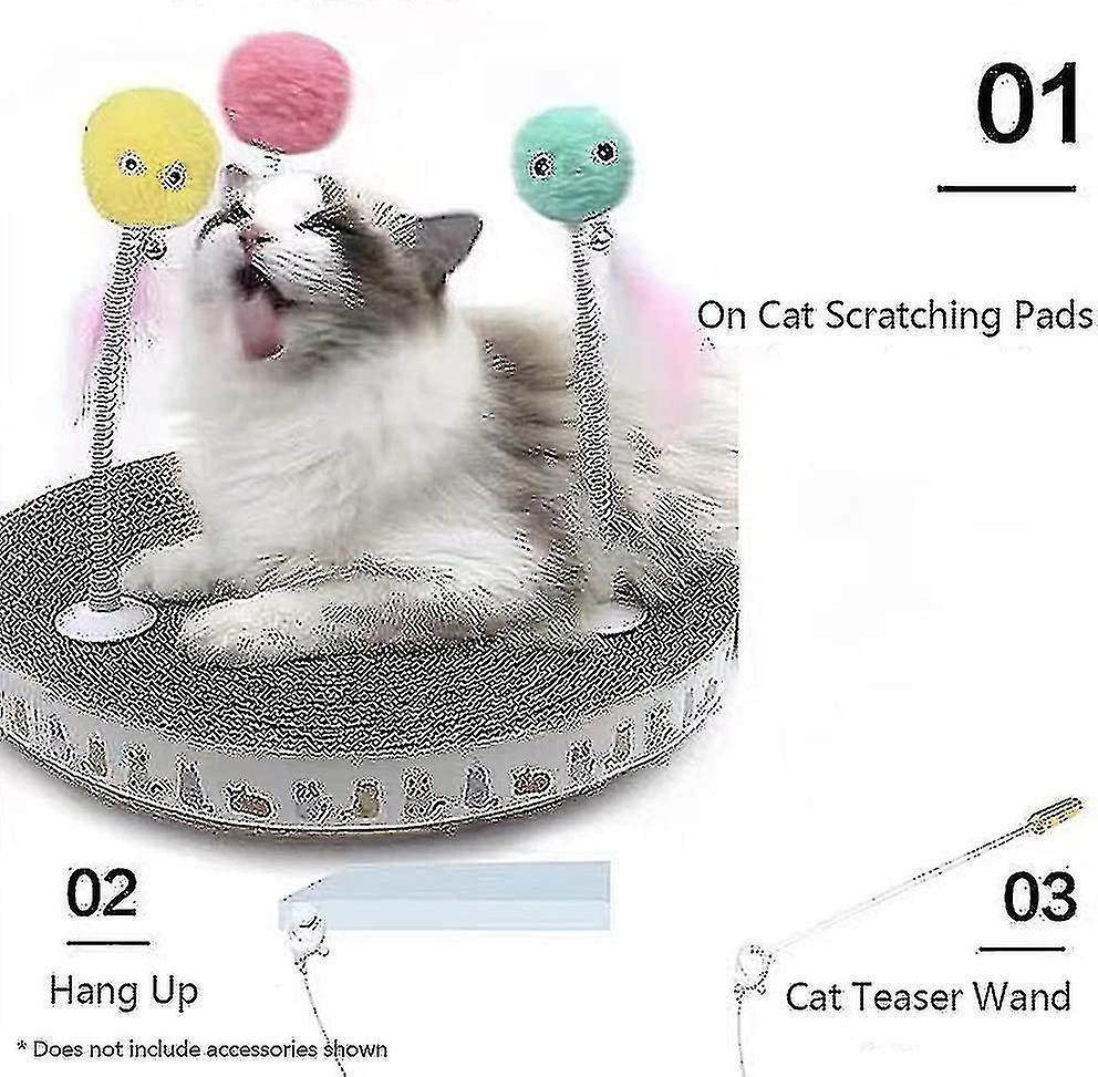 3 Pcs Plush Ball Cat Toys For Indoor Cats Interactive Cat Toy Catnip Toys