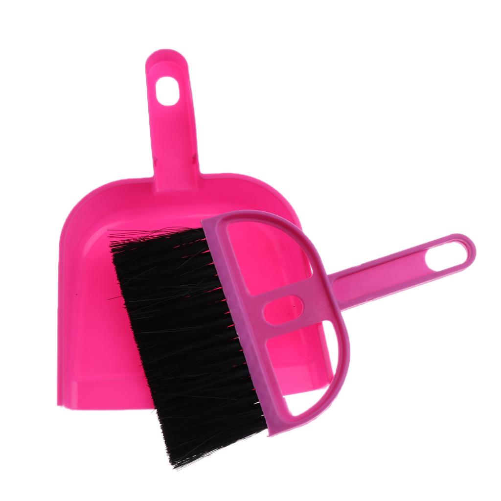 Cat Litter 1 Set Suit-Small Brush Dustpan Pet Cleaning Products Red