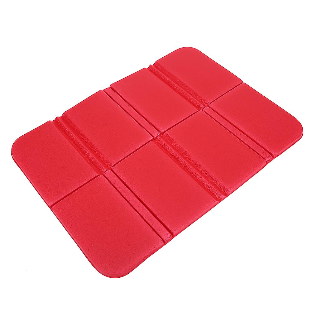 Folding Seat Cushion Portable Waterproof Picnic Mat Pad Cover (red)