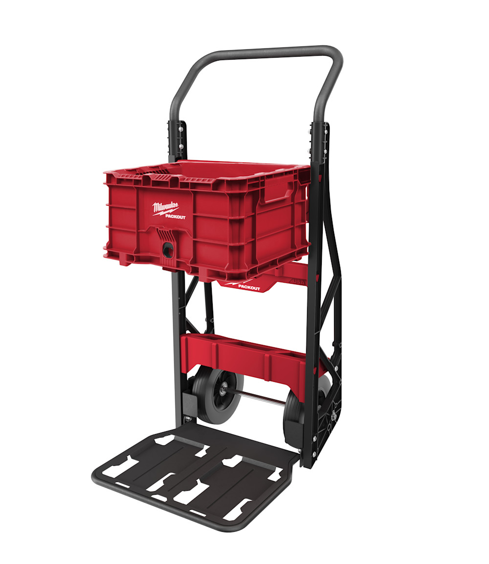 Milwaukee PACKOUT 2 Wheel Cart with PACKOUT Crate Bundle 48-22-8415-8440 from Milwaukee