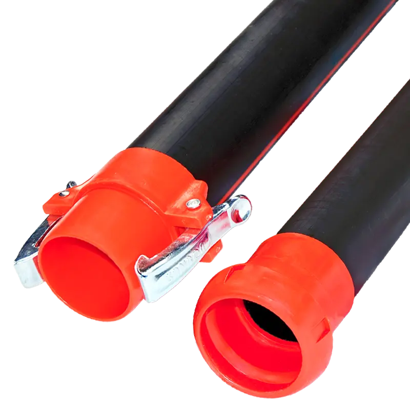 Quick coupling sprinkler pipe for mobile sprinkler irrigation as portable