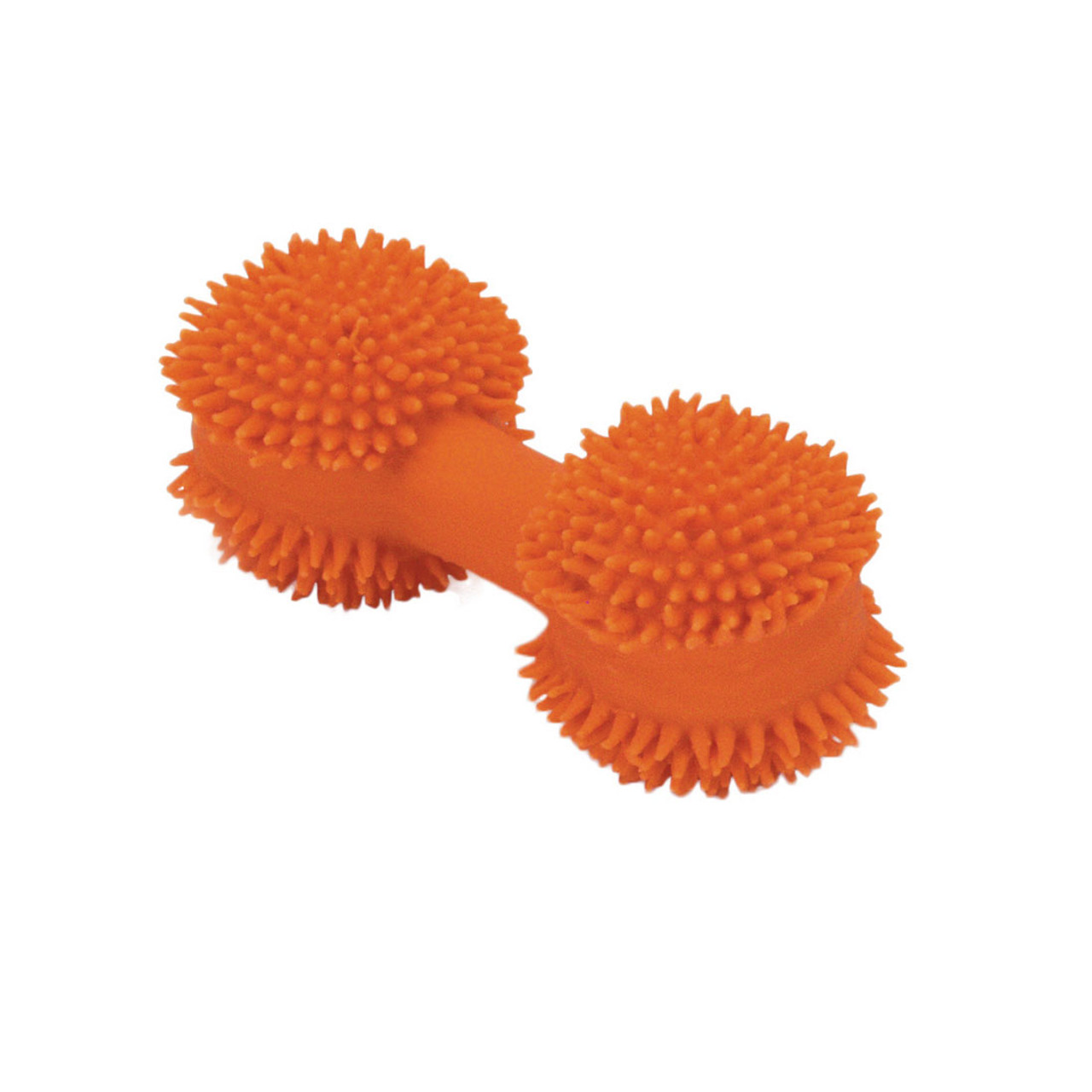 Rascals Latex Mini Spiny Dumbbell Dog Toy， 3.5