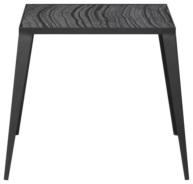 Ines Black Wood Side Table   Transitional   Side Tables And End Tables   by V.S.D Furniture  Houzz