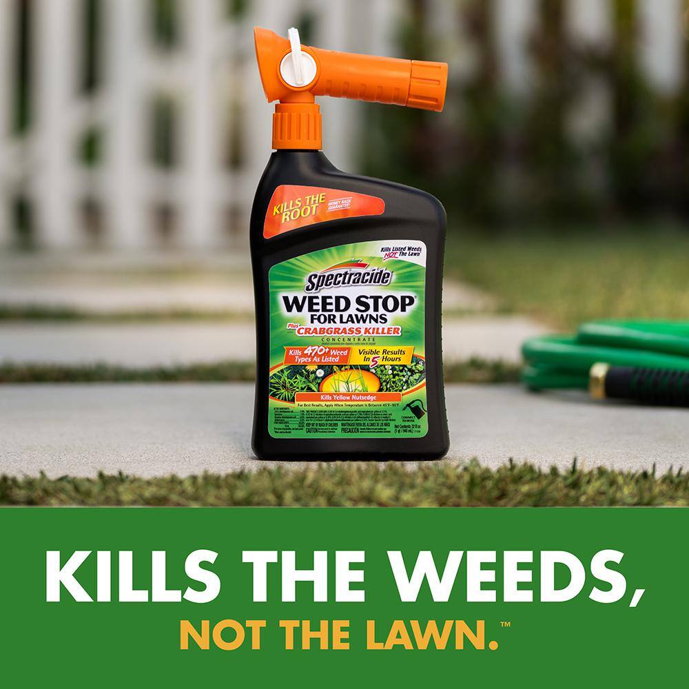 Spectracide Weed Stop 32 oz. Ready-to-Spray Concentrate for Lawns Plus Crabgrass Lawns HG-95703HT