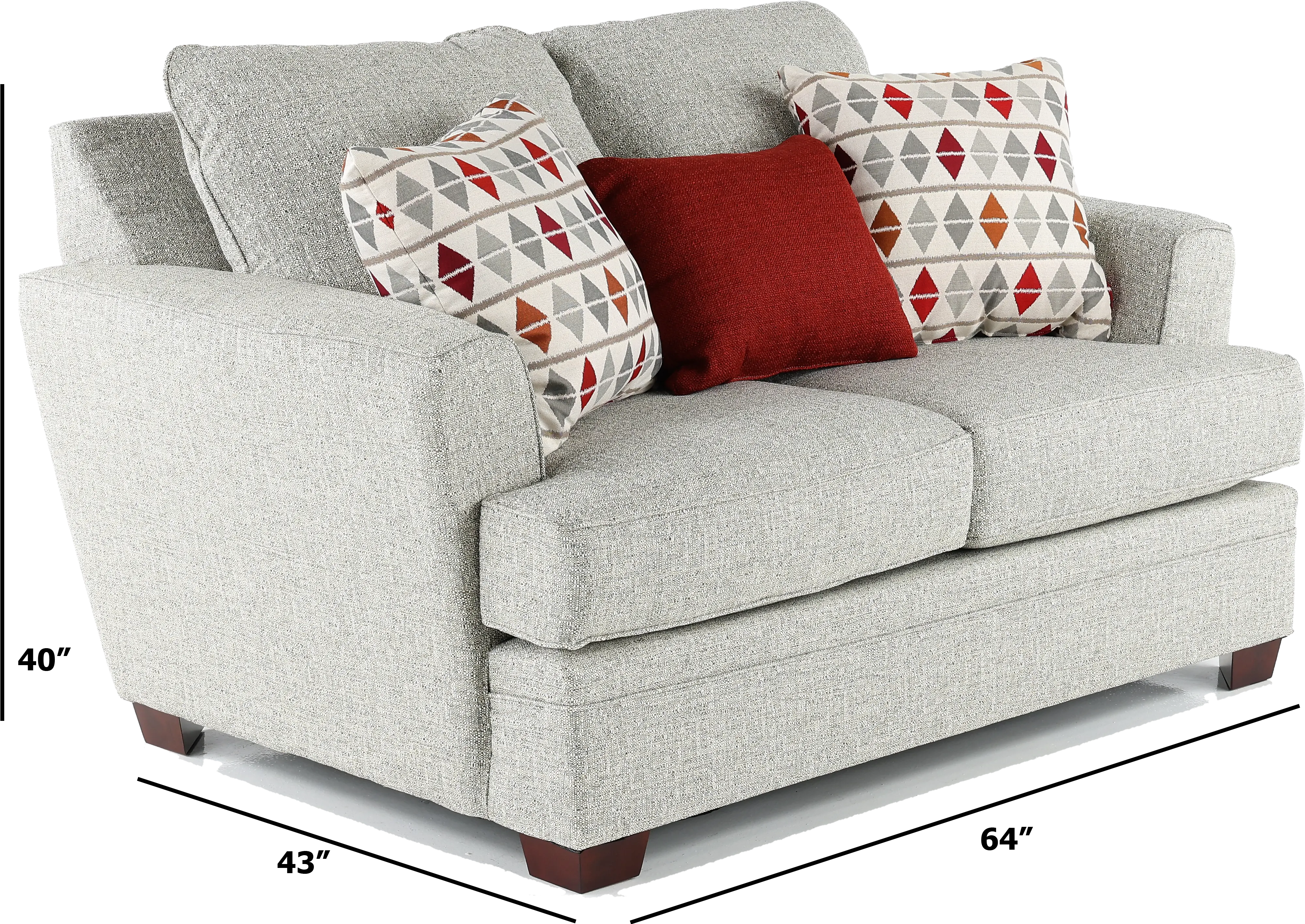 Naomi Gray Loveseat