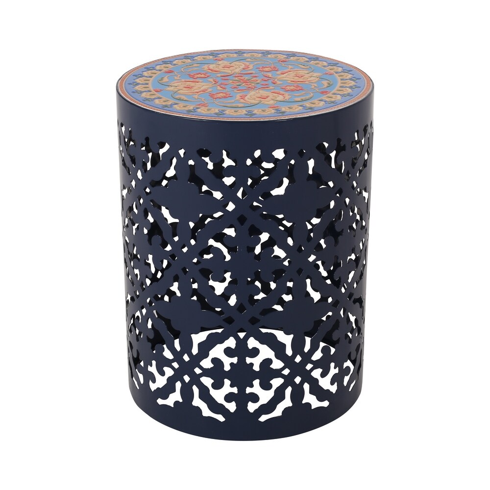 Castana Outdoor Lace Cut Side Table by Christopher Knight Home