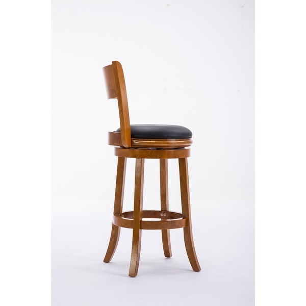 Palmetto Rubberwood 29-inch Swivel Stool