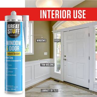 GREAT STUFF 10.1 fl. oz. Gray Window and Door Hybrid Polymer Sealant (2-Pack) 99DOOR3033X02