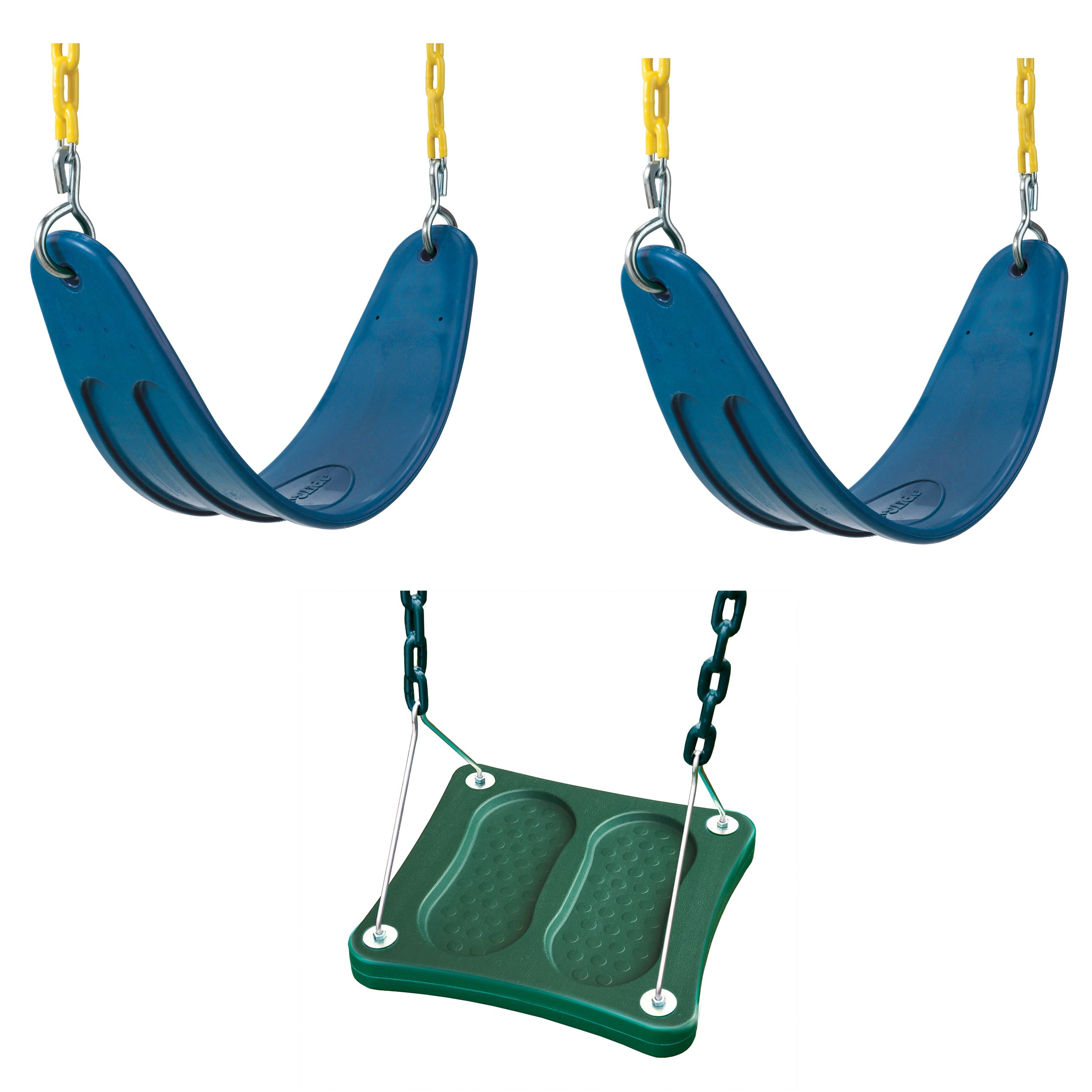 Swing-N-Slide 2 Blue Extreme-Duty Swing Seats with Chains and Stand-Up Swing