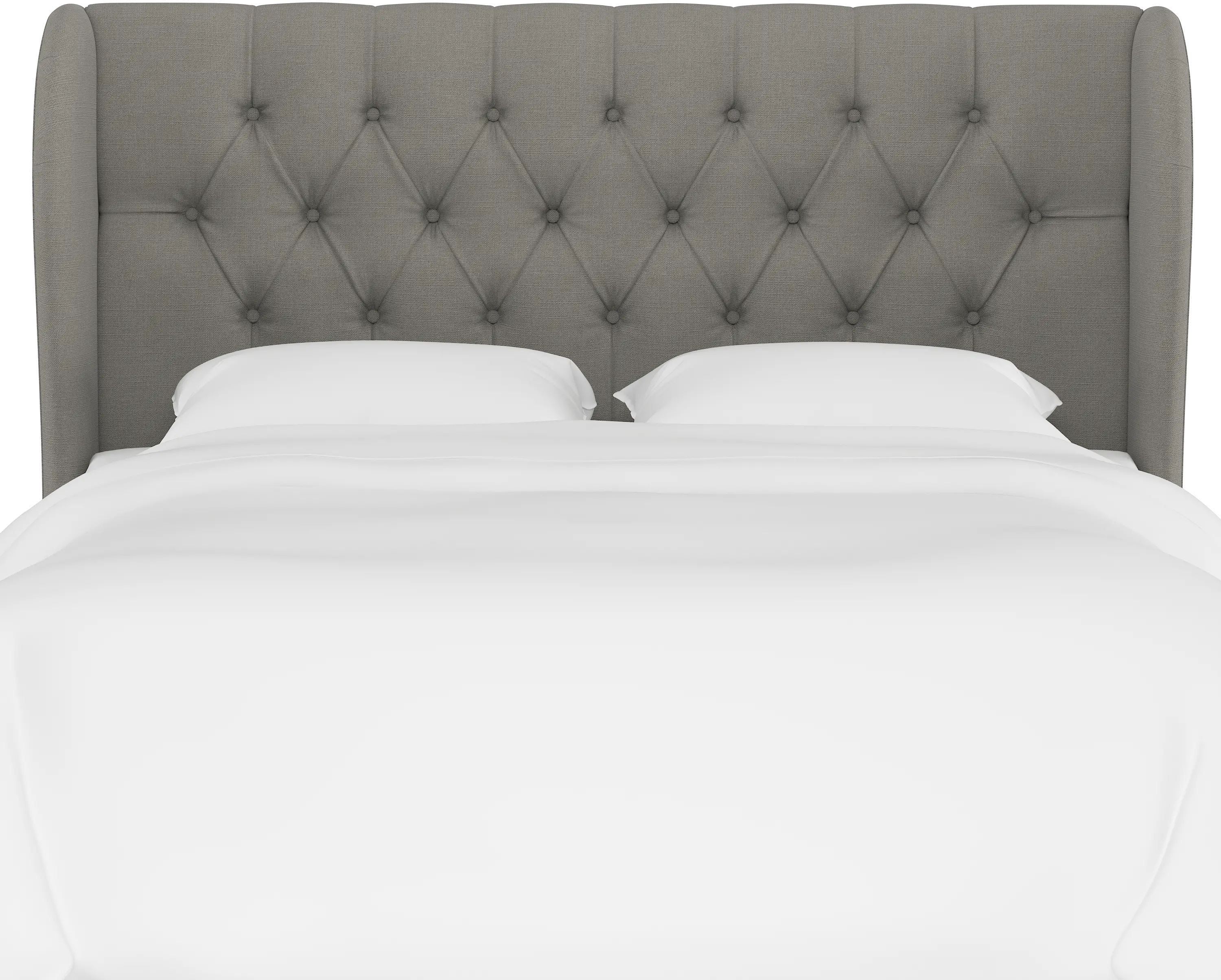 Jaclyn Gray Sloped Wingback Twin Headboard - Skyline Furniture