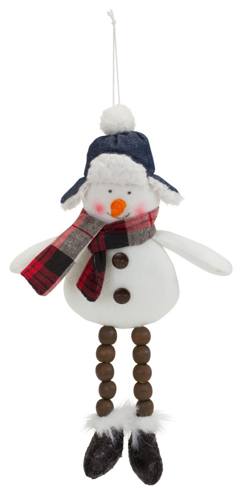 Snowman Ornament  6 Piece Set  10 quotH Polyester   Transitional   Christmas Ornaments   by Timeout PRO  Houzz