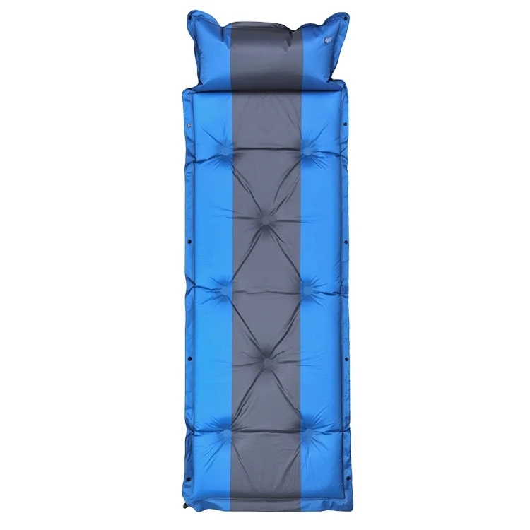 Self inflating Outdoor Camping mattress  Ultralight Waterproof Camping Foam Mattress Single Camping Sleeping Pad with pillow