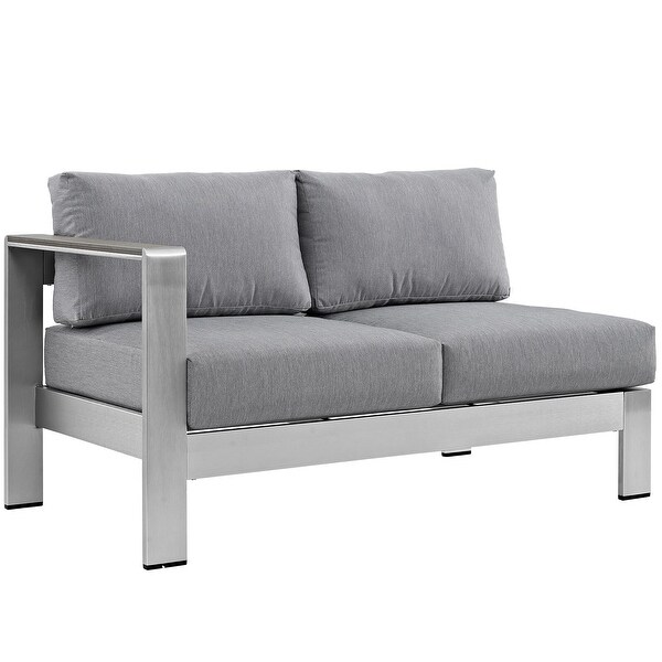 Beach Aluminum Outdoor Patio LeftArm Loveseat