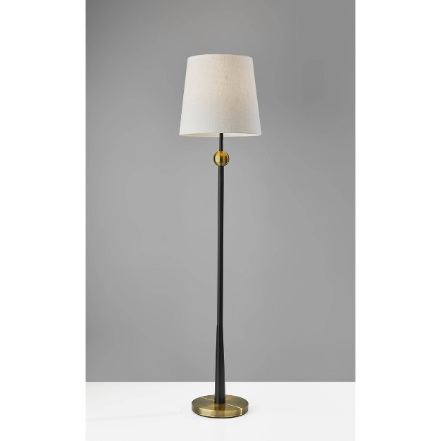 Francis Floor Lamp Black Adesso