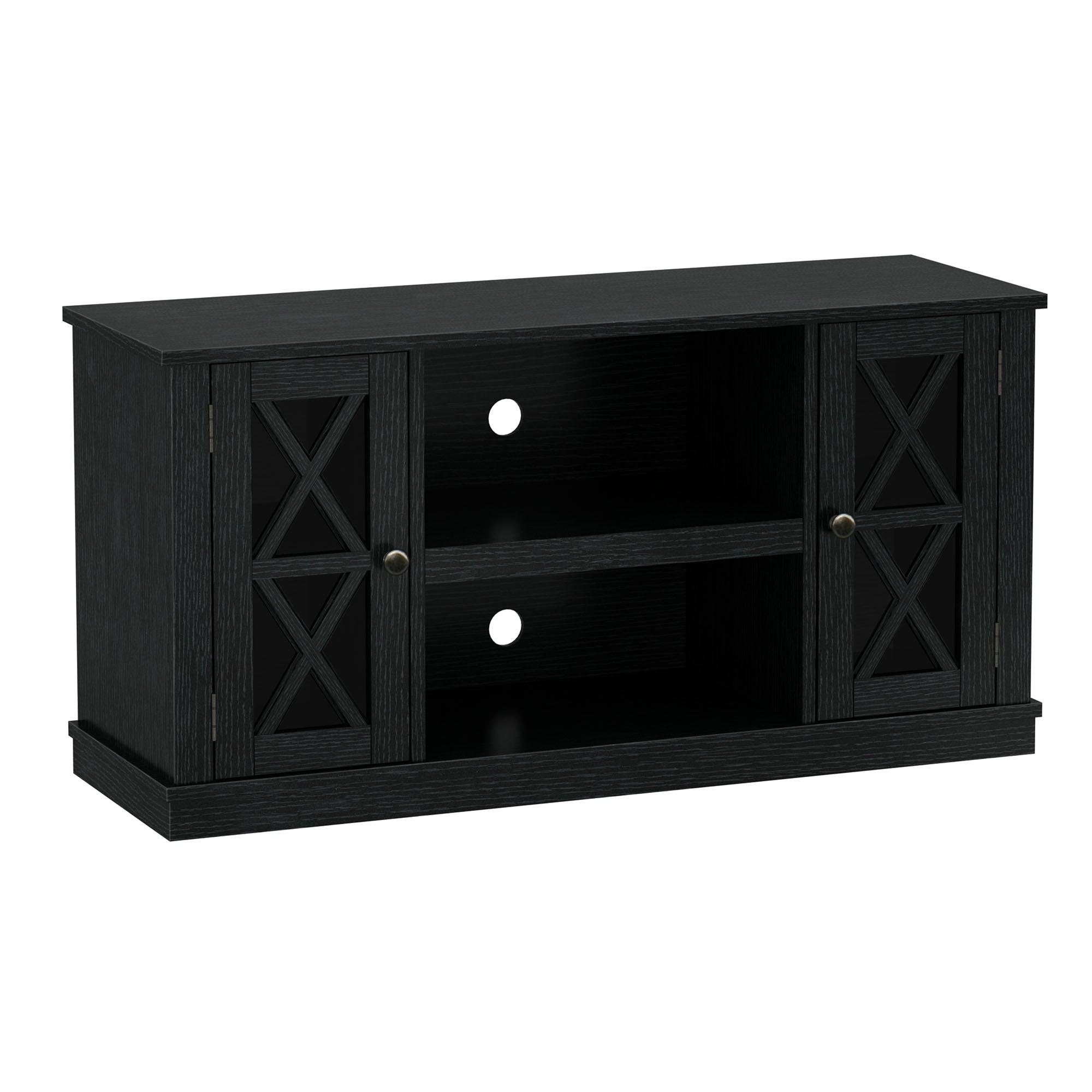 Bayport TV Stand for TVs up to 55 inches， Black