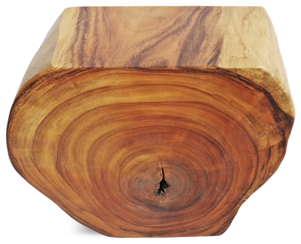 Organic Monkey Pod Side Table 2   Rustic   Side Tables And End Tables   by Design Mix Furniture  Houzz