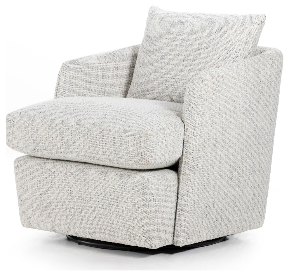 India Swivel Chair Nantucket Oatmeal   Modern   Armchairs And Accent Chairs   by Virgil Stanis Design  Houzz