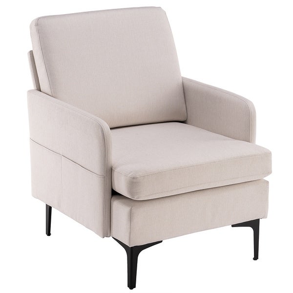 Lounge Chair， Comfy Single Sofa Accent Chair for Bedroom Living Room