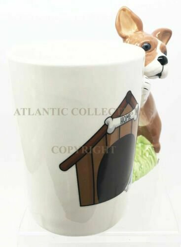 1 French Bulldog Puppy With Bone Kennel 12oz Ceramic Mug Coffee Cup Home Kitchen EBR02